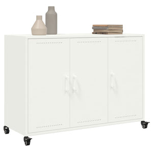 vidaXL Sideboard White 100.5x39x72 cm Cold-rolled Steel