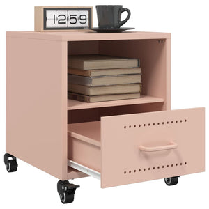 vidaXL Bedside Cabinets 2 pcs Pink 36x39x43.5 cm Steel