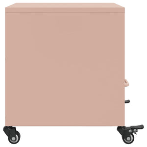 vidaXL Bedside Cabinets 2 pcs Pink 36x39x43.5 cm Steel