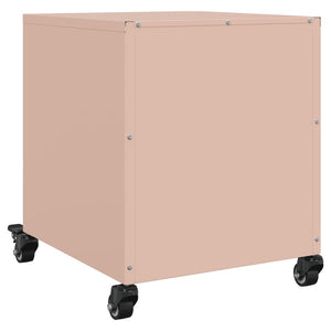 vidaXL Bedside Cabinets 2 pcs Pink 36x39x43.5 cm Steel