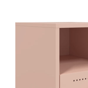 vidaXL Bedside Cabinets 2 pcs Pink 36x39x43.5 cm Steel