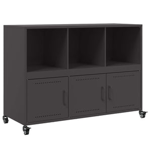 vidaXL Sideboard Black 100.5x39x72 cm Cold-rolled Steel