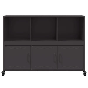 vidaXL Sideboard Black 100.5x39x72 cm Cold-rolled Steel