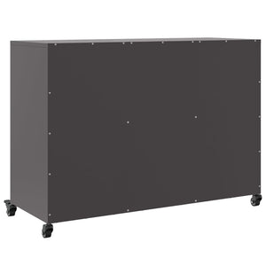 vidaXL Sideboard Black 100.5x39x72 cm Cold-rolled Steel