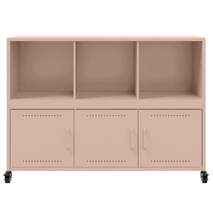 vidaXL Sideboard Pink 100.5x39x72 cm Cold-rolled Steel