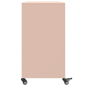 vidaXL Sideboard Pink 100.5x39x72 cm Cold-rolled Steel