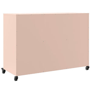 vidaXL Sideboard Pink 100.5x39x72 cm Cold-rolled Steel