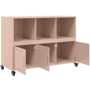 vidaXL Sideboard Pink 100.5x39x72 cm Cold-rolled Steel