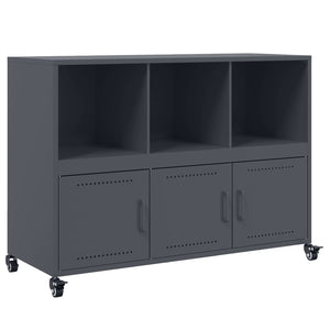 vidaXL Sideboard Anthracite 100.5x39x72 cm Cold-rolled Steel