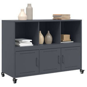 vidaXL Sideboard Anthracite 100.5x39x72 cm Cold-rolled Steel