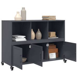 vidaXL Sideboard Anthracite 100.5x39x72 cm Cold-rolled Steel