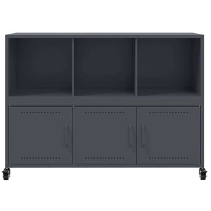 vidaXL Sideboard Anthracite 100.5x39x72 cm Cold-rolled Steel