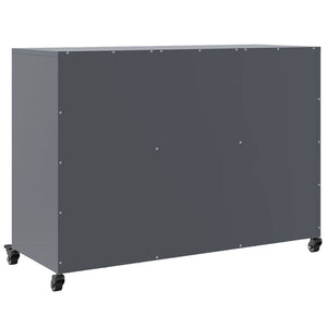 vidaXL Sideboard Anthracite 100.5x39x72 cm Cold-rolled Steel