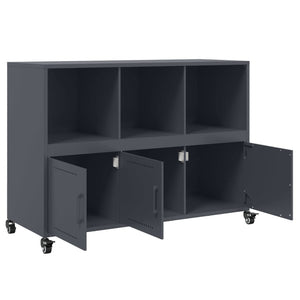 vidaXL Sideboard Anthracite 100.5x39x72 cm Cold-rolled Steel