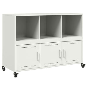 vidaXL Sideboard White 100.5x39x72 cm Cold-rolled Steel