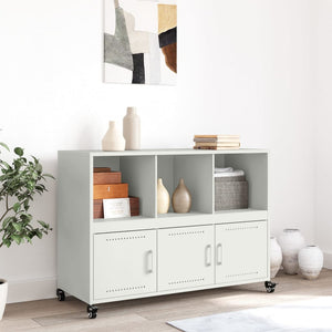 vidaXL Sideboard White 100.5x39x72 cm Cold-rolled Steel