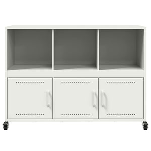 vidaXL Sideboard White 100.5x39x72 cm Cold-rolled Steel