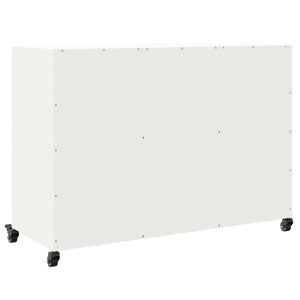 vidaXL Sideboard White 100.5x39x72 cm Cold-rolled Steel