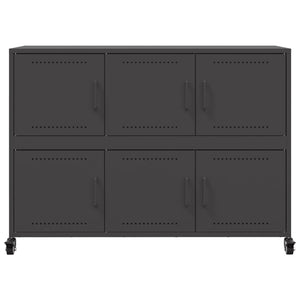 vidaXL Sideboard Black 100.5x39x72 cm Steel