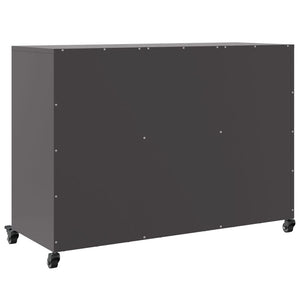 vidaXL Sideboard Black 100.5x39x72 cm Steel