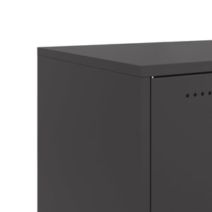 vidaXL Sideboard Black 100.5x39x72 cm Steel