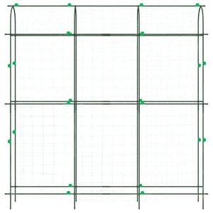 vidaXL Garden Trellis for Climbing Plants U-Shape 181x31x182.5 cm Steel