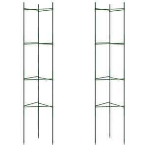 vidaXL Tomato Cage 2 pcs 154 cm Steel and PP