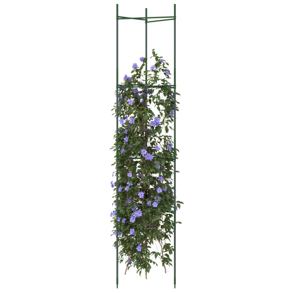 vidaXL Tomato Cage 2 pcs 154 cm Steel and PP