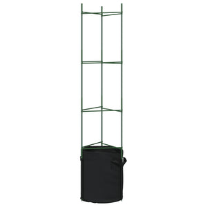 vidaXL Tomato Cage with Plant Bag 2 pcs 154 cm Steel and PP