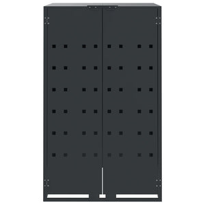 vidaXL Wheelie Bin Storage for Single Bin Anthracite 69x79x117 cm Steel