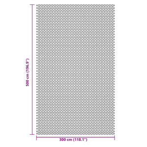 vidaXL Camping Floor Mat Green 5x3 m