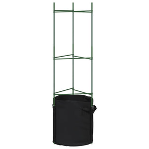 vidaXL Tomato Cages with Plant Bags 6 pcs 116 cm Steel and PP