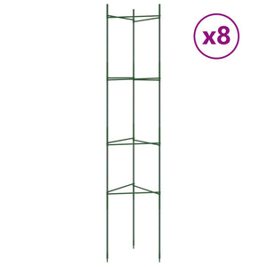 vidaXL Tomato Cages 8 pcs 154 cm Steel and PP