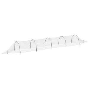 vidaXL Netting Tunnels 2 pcs 1.5x5 m Fibreglass and PP