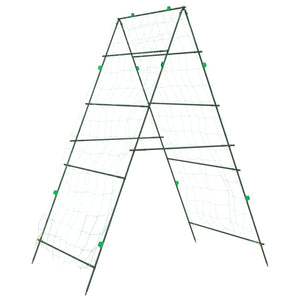 vidaXL Garden Trellises for Climbing Plants 4 pcs A-Frame Steel