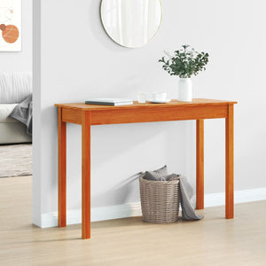 vidaXL Console Table Wax Brown 110x40x75 cm Solid Wood Pine