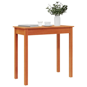 vidaXL Console Table Wax Brown 80x40x75 cm Solid Wood Pine