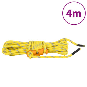 vidaXL Tent Guy Ropes with Spanners Reflective 8 pcs 4 m 4 mm