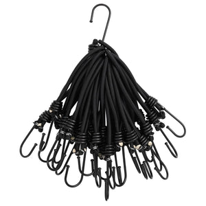 vidaXL Bungee Cord with Hooks 50 pcs 17 cm