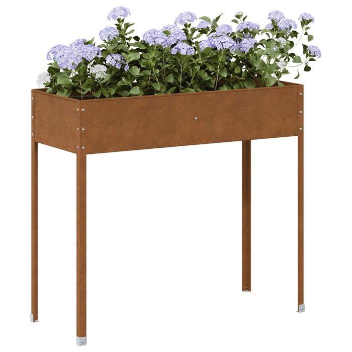 vidaXL Garden Planter 100.5x40.5x90 cm Weathering Steel