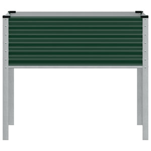 vidaXL Garden Planter Green 100x41x90 cm Steel