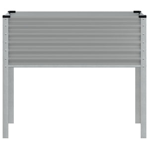 vidaXL Garden Planter Grey 100x41x90 cm Steel