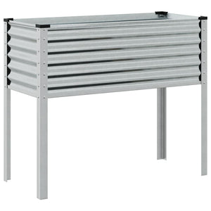 vidaXL Garden Planter 100x41x90 cm Galvanised Steel