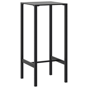 vidaXL Bar Table Black 50x50x110 cm Powder-coated Steel