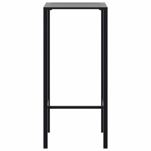 vidaXL Bar Table Black 50x50x110 cm Powder-coated Steel