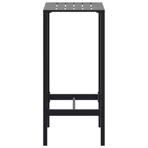 vidaXL Bar Table Black 50x50x110 cm Powder-coated Steel