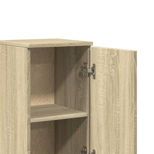 vidaXL Bathroom Cabinet Sonoma Oak 30x30x190 cm Engineered Wood