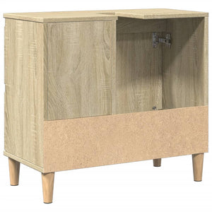 vidaXL Bathroom Cabinet Sonoma Oak 65x33x60 cm Engineered Wood