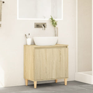 vidaXL Sink Cabinet Sonoma Oak 58x33x60 cm Engineered Wood