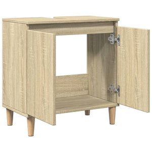 vidaXL Sink Cabinet Sonoma Oak 58x33x60 cm Engineered Wood